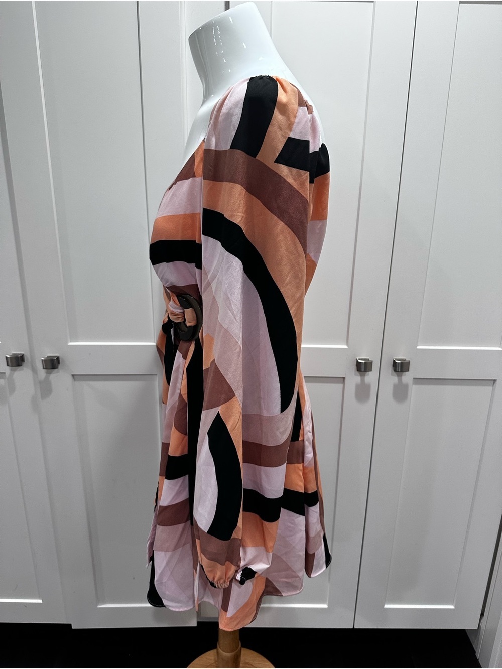 Anthropologie Geo Wrap Mini Dress - Picture 7 of 9